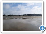from the beach at low tide